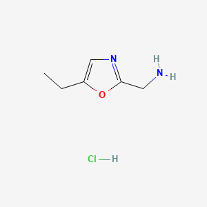 (5-Ethyl-1,3-oxazol-2-yl)methanaminehydrochloride