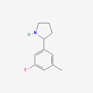 2-(3-Fluoro-5-methylphenyl)pyrrolidine