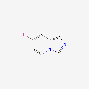 molecular formula C7H5FN2 B13524776 7-Fluoroimidazo[1,5-a]pyridine 