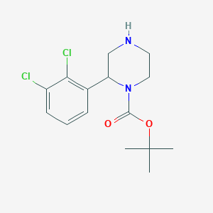 molecular formula C15H20Cl2N2O2 B13524785 Tert-butyl 2-(2,3-dichlorophenyl)piperazine-1-carboxylate 