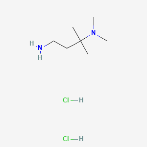 molecular formula C7H20Cl2N2 B13524789 (4-Amino-2-methylbutan-2-yl)dimethylaminedihydrochloride 