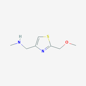 1-(2-(Methoxymethyl)thiazol-4-yl)-N-methylmethanamine