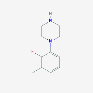 molecular formula C11H15FN2 B13524812 1-(2-Fluoro-3-methylphenyl)piperazine 