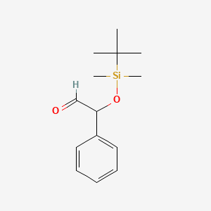 molecular formula C14H22O2Si B13524817 2-[(Tert-butyldimethylsilyl)oxy]-2-phenylacetaldehyde 