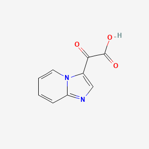 molecular formula C9H6N2O3 B13524826 2-{Imidazo[1,2-a]pyridin-3-yl}-2-oxoacetic acid 