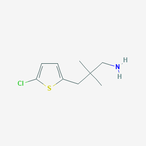 3-(5-Chlorothiophen-2-yl)-2,2-dimethylpropan-1-amine