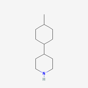 molecular formula C12H23N B13524860 4-(4-Methylcyclohexyl)piperidine 