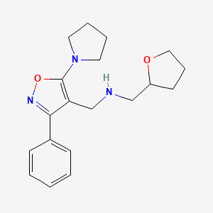 [(Oxolan-2-yl)methyl]({[3-phenyl-5-(pyrrolidin-1-yl)-1,2-oxazol-4-yl]methyl})amine