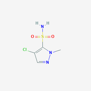 molecular formula C4H6ClN3O2S B13524879 4-Chloro-1-methyl-1H-pyrazole-5-sulfonamide 