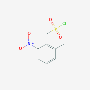 molecular formula C8H8ClNO4S B13524882 (2-Methyl-6-nitrophenyl)methanesulfonyl chloride 