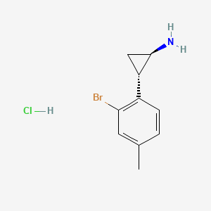 rac-(1R,2S)-2-(2-bromo-4-methylphenyl)cyclopropan-1-aminehydrochloride,trans