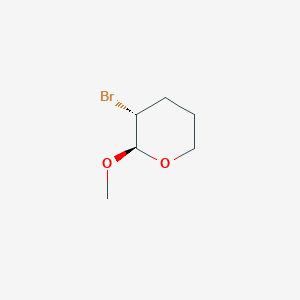 molecular formula C6H11BrO2 B13524919 rac-(2R,3R)-3-bromo-2-methoxyoxane 