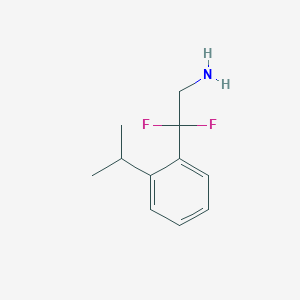 2,2-Difluoro-2-(2-isopropylphenyl)ethan-1-amine