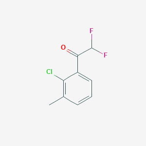 1-(2-Chloro-3-methylphenyl)-2,2-difluoroethan-1-one