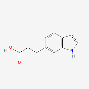 molecular formula C11H11NO2 B13524968 3-(1H-indol-6-yl)propanoic acid 