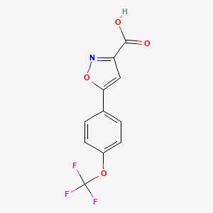 5-[4-(Trifluoromethoxy)phenyl]isoxazole-3-carboxylic Acid