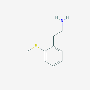 molecular formula C9H13NS B13525039 2-[2-(Methylsulfanyl)phenyl]ethan-1-amine 