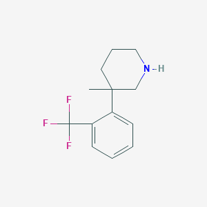 3-Methyl-3-(2-(trifluoromethyl)phenyl)piperidine