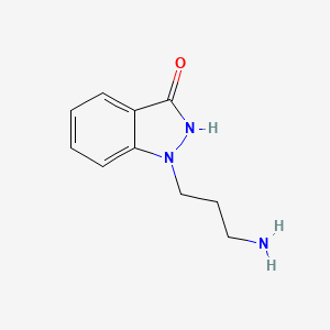 molecular formula C10H13N3O B13525044 1-(3-aminopropyl)-1H-indazol-3-ol 