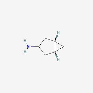 molecular formula C6H11N B13525045 rel-(1R,3s,5S)-bicyclo[3.1.0]hexan-3-amine 