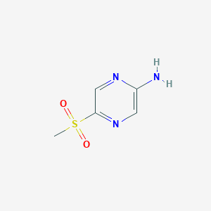 molecular formula C5H7N3O2S B13525057 5-Methanesulfonylpyrazin-2-amine 