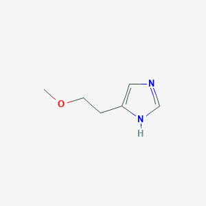 molecular formula C6H10N2O B13525107 5-(2-methoxyethyl)-1H-imidazole 