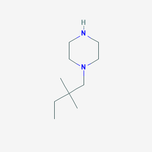 molecular formula C10H22N2 B13525111 1-(2,2-Dimethylbutyl)piperazine 