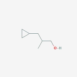 molecular formula C7H14O B13525124 3-Cyclopropyl-2-methylpropan-1-ol 