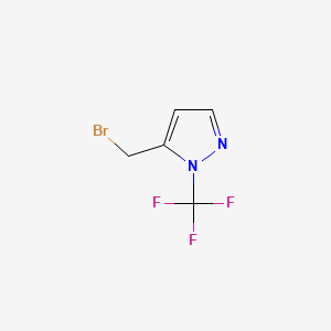 molecular formula C5H4BrF3N2 B13525129 5-(bromomethyl)-1-(trifluoromethyl)-1H-pyrazole 