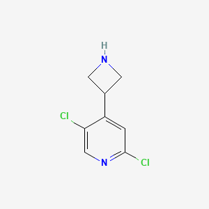 molecular formula C8H8Cl2N2 B13525133 4-(Azetidin-3-yl)-2,5-dichloropyridine 