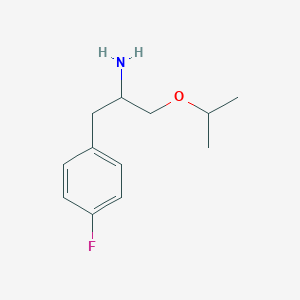 molecular formula C12H18FNO B13525163 1-(4-Fluorophenyl)-3-isopropoxypropan-2-amine 