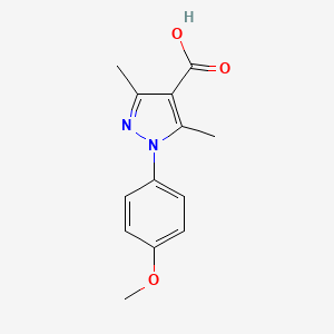 molecular formula C13H14N2O3 B1352517 1-(4-甲氧基苯基)-3,5-二甲基-1H-吡唑-4-羧酸 CAS No. 1001779-87-8