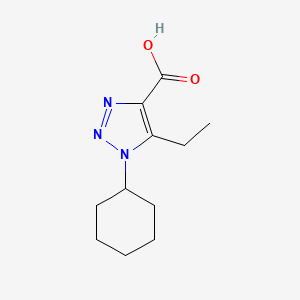 1-Cyclohexyl-5-ethyl-1h-1,2,3-triazole-4-carboxylic acid