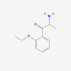 molecular formula C11H15NO2 B13525191 2-Amino-1-(2-ethoxyphenyl)-1-propanone 