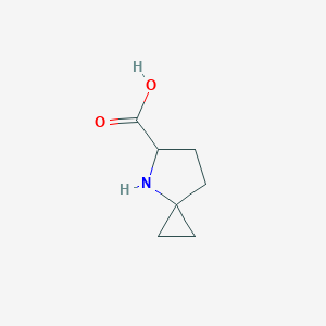 molecular formula C7H11NO2 B13525203 4-Azaspiro[2.4]heptane-5-carboxylic acid 