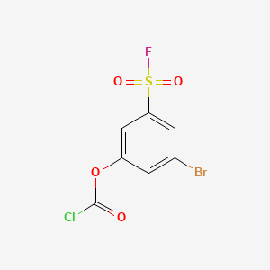 3-Bromo-5-(fluorosulfonyl)phenylcarbonochloridate