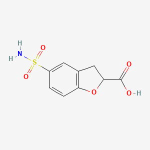 5-Sulfamoyl-2,3-dihydro-1-benzofuran-2-carboxylicacid