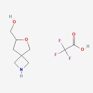 6-Oxa-2-azaspiro[3.4]octan-7-ylmethanol;2,2,2-trifluoroacetic acid