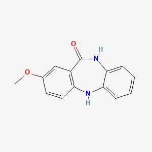 molecular formula C14H12N2O2 B13525281 13-Methoxy-2,9-diazatricyclo[9.4.0.0,3,8]pentadeca-1(15),3,5,7,11,13-hexaen-10-one 