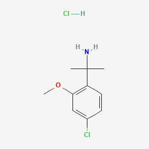 2-(4-Chloro-2-methoxyphenyl)propan-2-aminehydrochloride