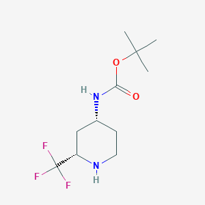 cis-tert-Butyl (2-(trifluoromethyl)piperidin-4-yl)carbamate