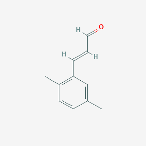 molecular formula C11H12O B13525361 3-(2,5-Dimethylphenyl)acrylaldehyde 