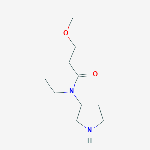 molecular formula C10H20N2O2 B13525366 n-Ethyl-3-methoxy-N-(pyrrolidin-3-yl)propanamide 