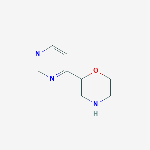 molecular formula C8H11N3O B13525373 2-(Pyrimidin-4-YL)morpholine 