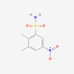 molecular formula C8H10N2O4S B13525406 2,3-Dimethyl-5-nitrobenzenesulfonamide 