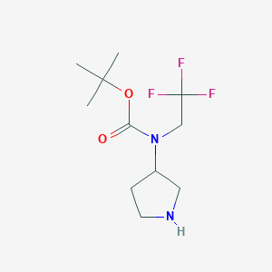 tert-butyl N-(pyrrolidin-3-yl)-N-(2,2,2-trifluoroethyl)carbamate