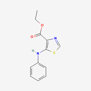 molecular formula C12H12N2O2S B13525425 Ethyl 5-(phenylamino)thiazole-4-carboxylate 