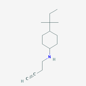 n-(But-3-yn-1-yl)-4-(tert-pentyl)cyclohexan-1-amine