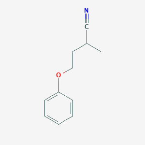 molecular formula C11H13NO B13525492 2-Methyl-4-phenoxybutanenitrile 