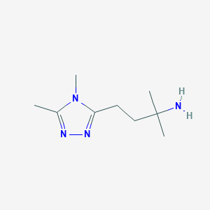 4-(4,5-Dimethyl-4h-1,2,4-triazol-3-yl)-2-methylbutan-2-amine